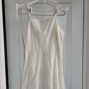 White eyelet dress